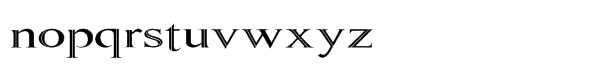 Benchley Regular Font LOWERCASE