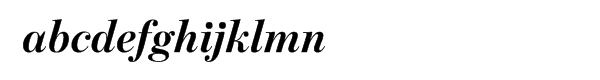 Benton Modern Display Bold Italic Font LOWERCASE