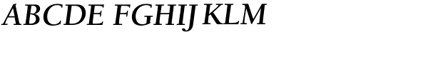 Berkeley Std-Bold Italic Font UPPERCASE