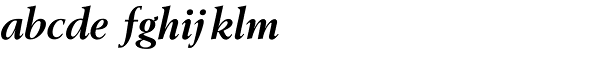 Berling SB-Bold Italic Font LOWERCASE