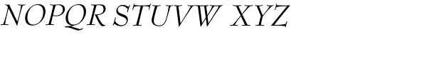 Bernhard Modern Std-Italic Font UPPERCASE