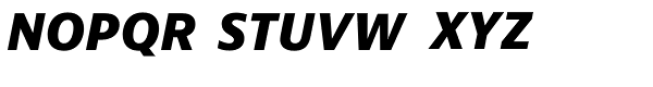 Bernina Sans Extrabold Italic Font UPPERCASE