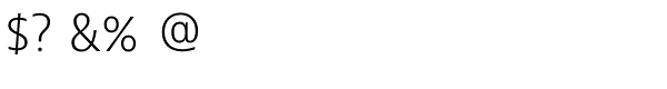 Bernina Sans Narrow Light Font OTHER CHARS