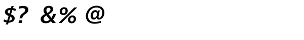 Bernino Sans Semibold Italic Font OTHER CHARS