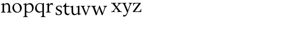 Berstrom DT Roman Font LOWERCASE