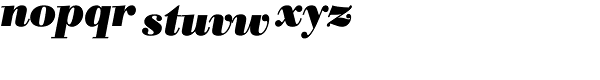 Berth Bodoni Pro Bold Italic Font LOWERCASE