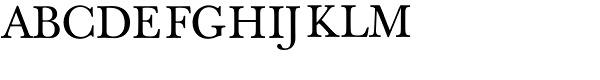 Berthold Baskerville Book Regular Font UPPERCASE