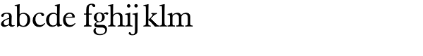 Berthold Baskerville Book Regular Font LOWERCASE