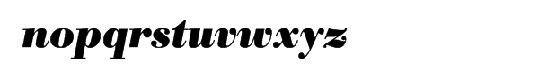 Berthold Bodoni BQ Bold Italic Font LOWERCASE