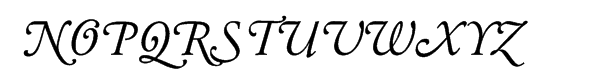 Berthold Garamond Swash Italic Font UPPERCASE