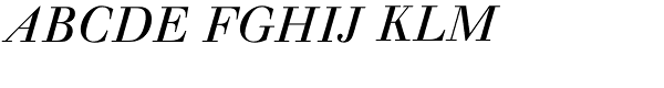 Berthold Walbaum Book Italic Font UPPERCASE
