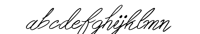 Berty Script Font LOWERCASE