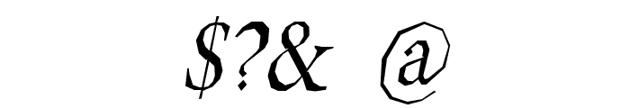 Berylium Italic Font OTHER CHARS