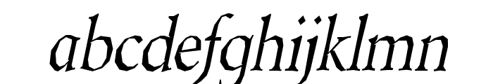 Berylium Italic Font LOWERCASE