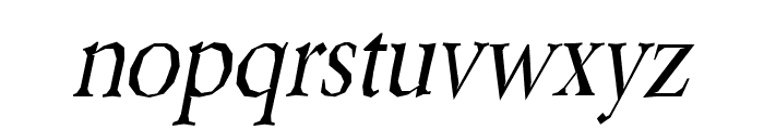 Berylium Italic Font LOWERCASE