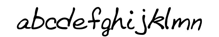 BethHand Regular Font LOWERCASE