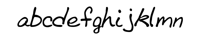 BethHand Font LOWERCASE