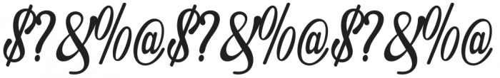 Bettaria Script Regular otf (400) Font OTHER CHARS