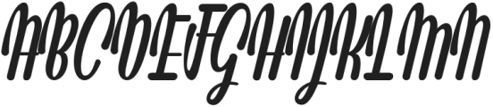 Bettaria Script Regular otf (400) Font UPPERCASE