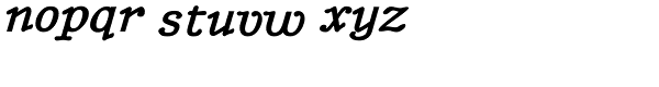 Better Type Write-Bold Italic Font LOWERCASE