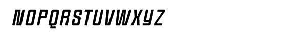 BF Anorak Regular Condensed Italic Font UPPERCASE
