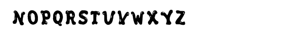 BF Souper Serif Font LOWERCASE