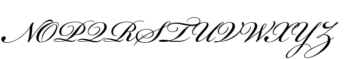 Bickham Script MM Font UPPERCASE