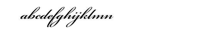 Bickham Script Pro Semi Bold Font LOWERCASE