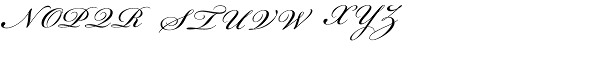 Bickham Script Regular Font UPPERCASE