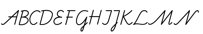 BienchenSAS-Italic Font UPPERCASE