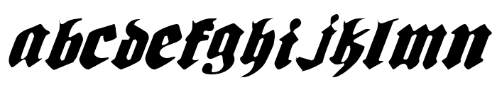 Biergrten Light Italic Font LOWERCASE