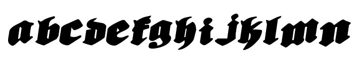 Biergrten Rotalic Expanded Font UPPERCASE
