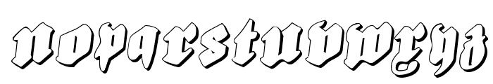 Biergrten Rotalic Shadow Font UPPERCASE