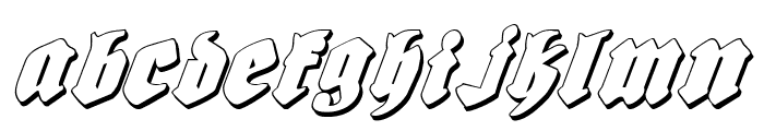 Biergrten Shadow Italic Font LOWERCASE