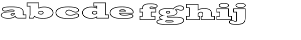 Big Boy Outline Font LOWERCASE