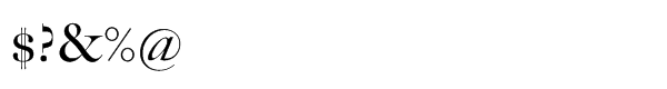 Big Caslon Regular Font OTHER CHARS