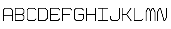 Big Pixel Light Demo Font UPPERCASE