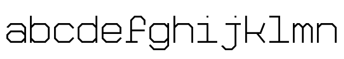 Big Pixel Light Demo Font LOWERCASE