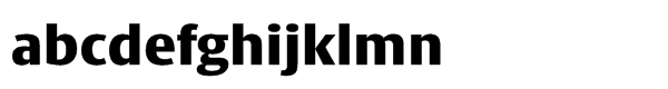 Big Vestaâ„¢ Std Black Font LOWERCASE