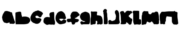 BigAndThick Font LOWERCASE