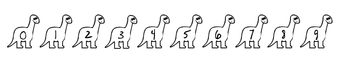 BillyBear Dinosaurs Font OTHER CHARS