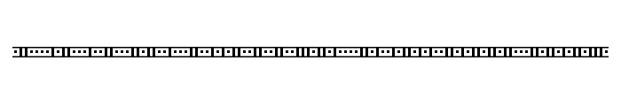 Binary 01s BRK Font LOWERCASE
