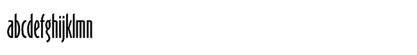 Binner Gothicâ„¢ Regular Font LOWERCASE
