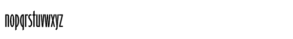 Binner Gothicâ„¢ Regular Font LOWERCASE