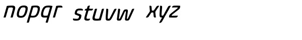 Biome Pro Narrow Italic Font LOWERCASE