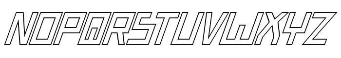 Bionic Type Out Italic Font UPPERCASE