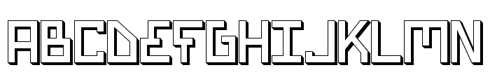 Bionic Type Shadow Font UPPERCASE