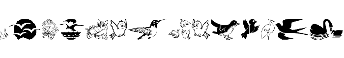 BirdArt Font LOWERCASE