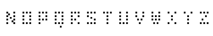 Bit Dotted Font LOWERCASE