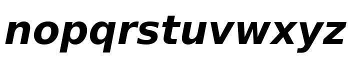 Bitstream Vera Sans Bold Oblique Font LOWERCASE